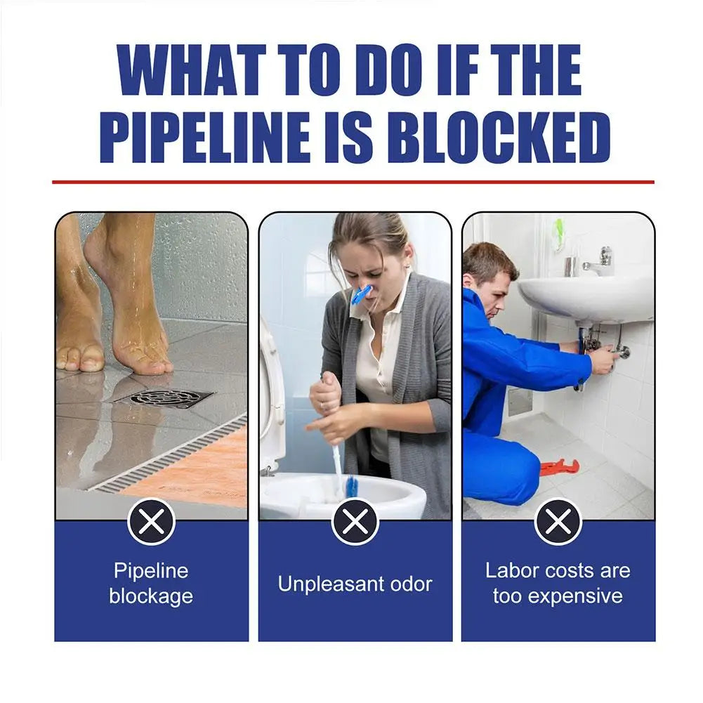 Powerful Kitchen Pipe Dredging Agent Dredge Deodorant Toilet Sink Drain Cleaner Clog Remover Power Pipe Channel Powder
