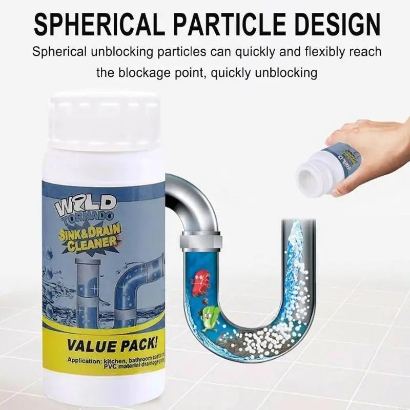 A0KE Pipeline Dredging Powder for Kitchen Bathroon Toilet Pipeline Cleaning Tool