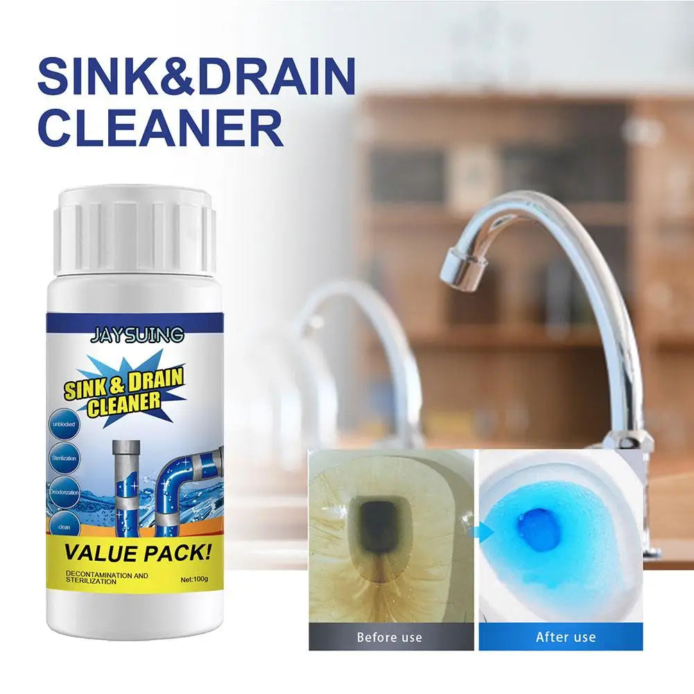 Powerful Kitchen Pipe Dredging Agent Dredge Deodorant Toilet Sink Drain Cleaner Clog Remover Power Pipe Channel Powder