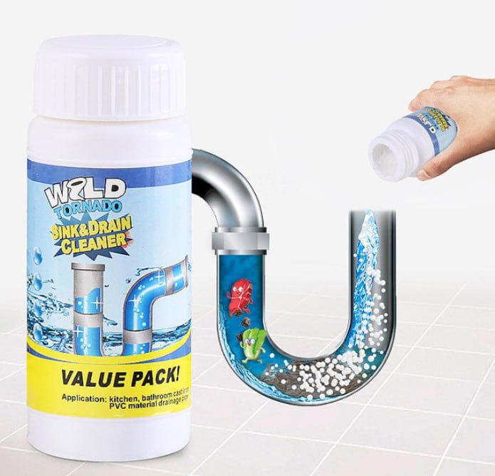 Powerful Sink, Toilet & Pipe Clog Unblocker